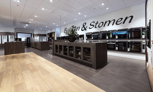 Inbouwapparatuur in onze professionele showroom.